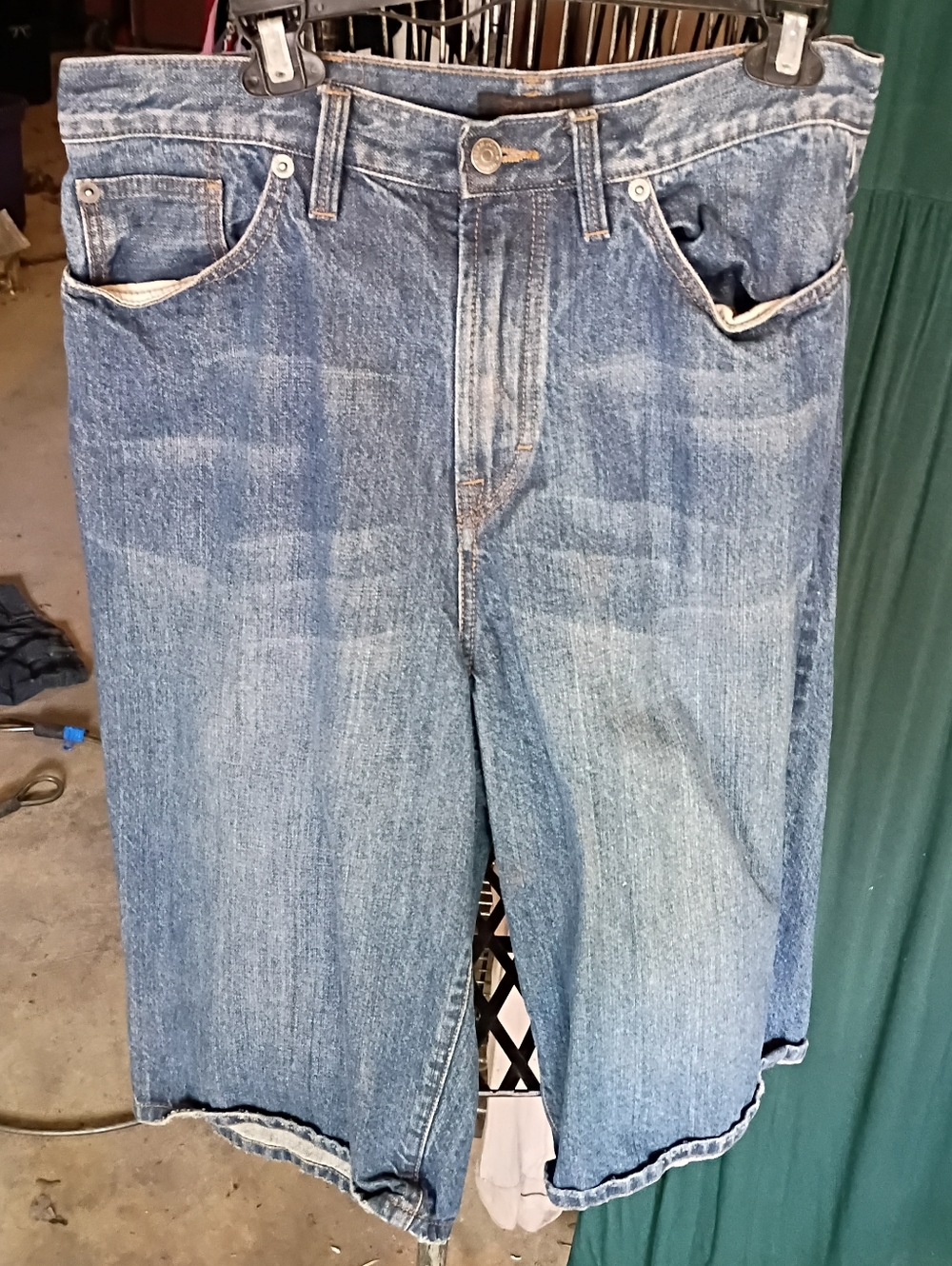 Sean John Men's Blue Relaxed Denim Shorts